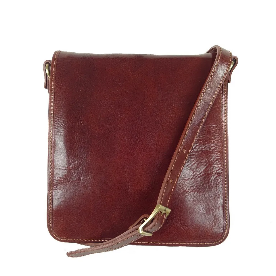 Collection Esprit Cuir Milano besace cuir marron homme