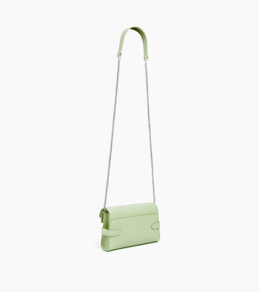 Le Tanneur Emilie pochette cuir grainé double rabat
