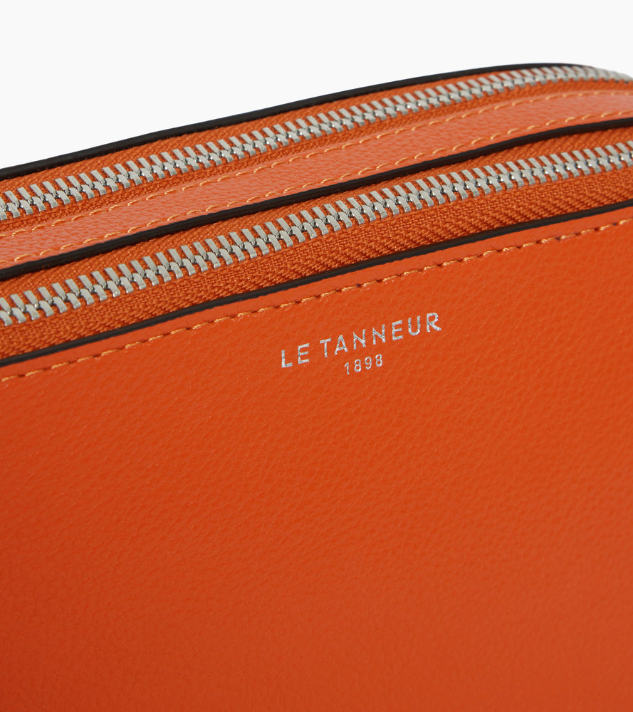 Le Tanneur Emile petite sacoche cuir grainé 2 compartiments