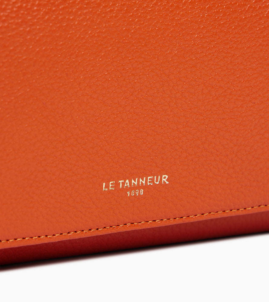 Le Tanneur Emilie portefeuille cuir grainé monnaie zippée