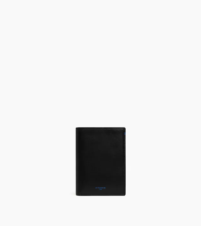 Le Tanneur Martin grand portefeuille vertical cuir noir
