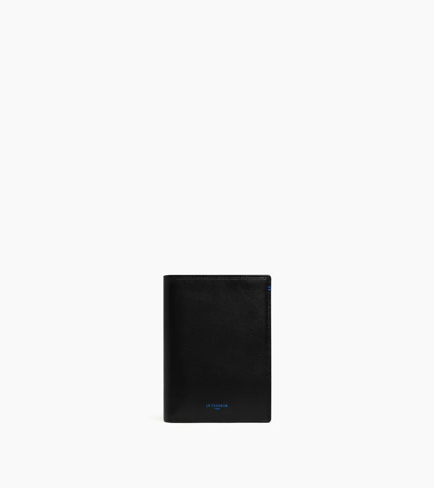 Le Tanneur Martin grand portefeuille vertical cuir noir