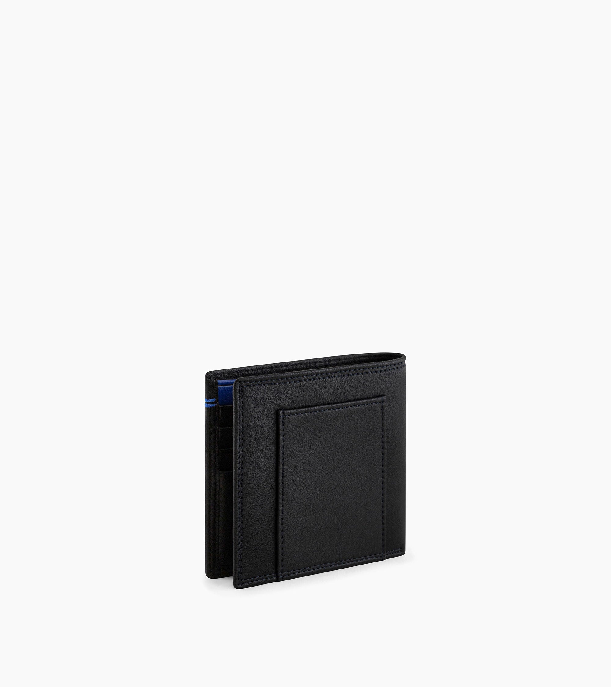 Le Tanneur Martin porte-cartes horizontal noir cuir lisse