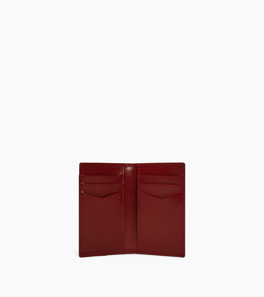 Le Tanneur Charlotte porte-cartes cuir lisse Revolution red