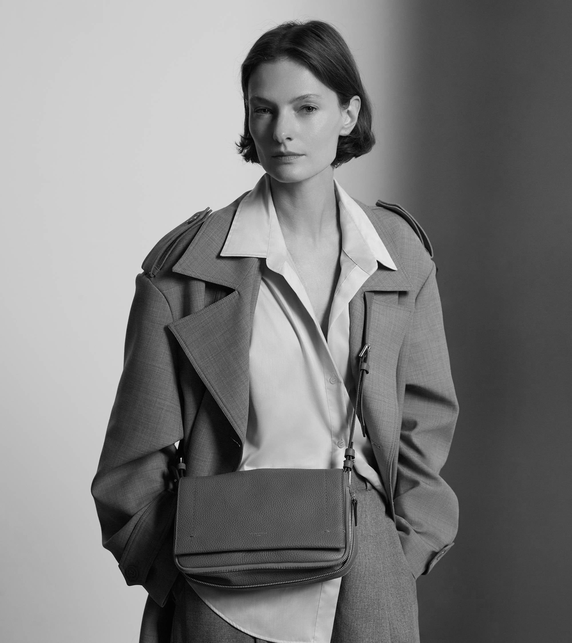 Le Tanneur Aurore Petit Sac Bandoulière Bleu Acier