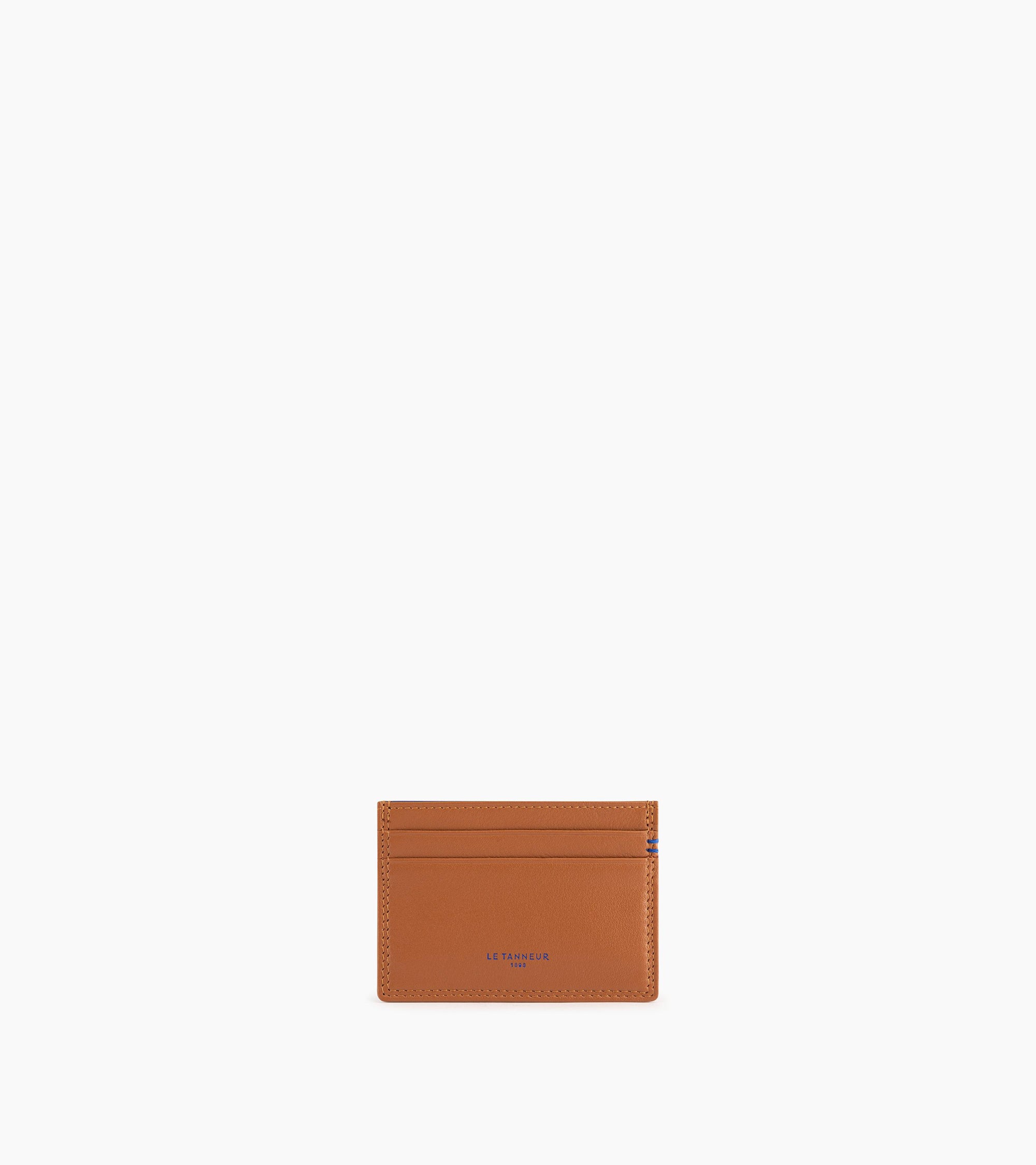 Le Tanneur Martin porte-cartes cuir lisse marron