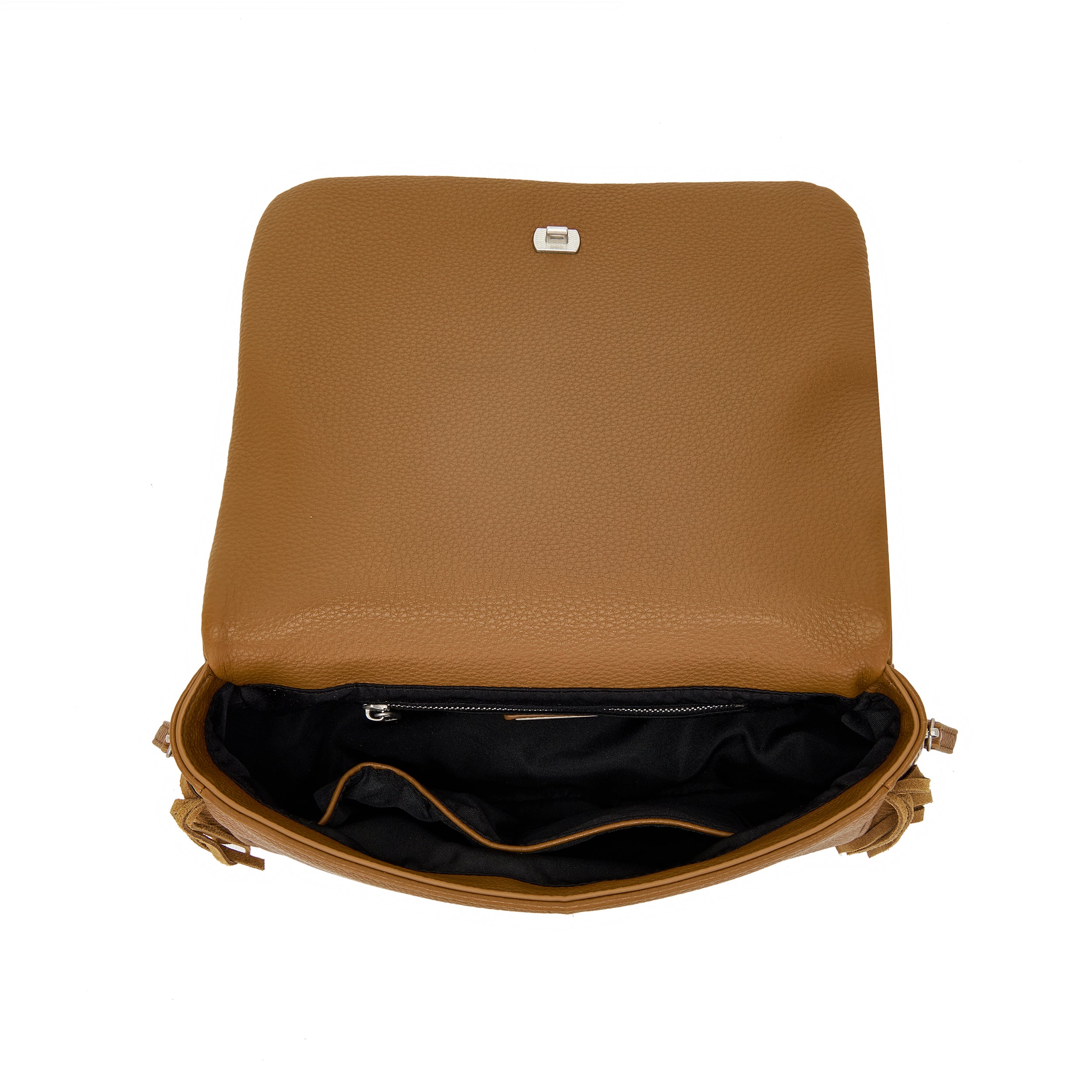 La Carrie Isabel Butterfly sac épaule cognac 32x13x19 cm
