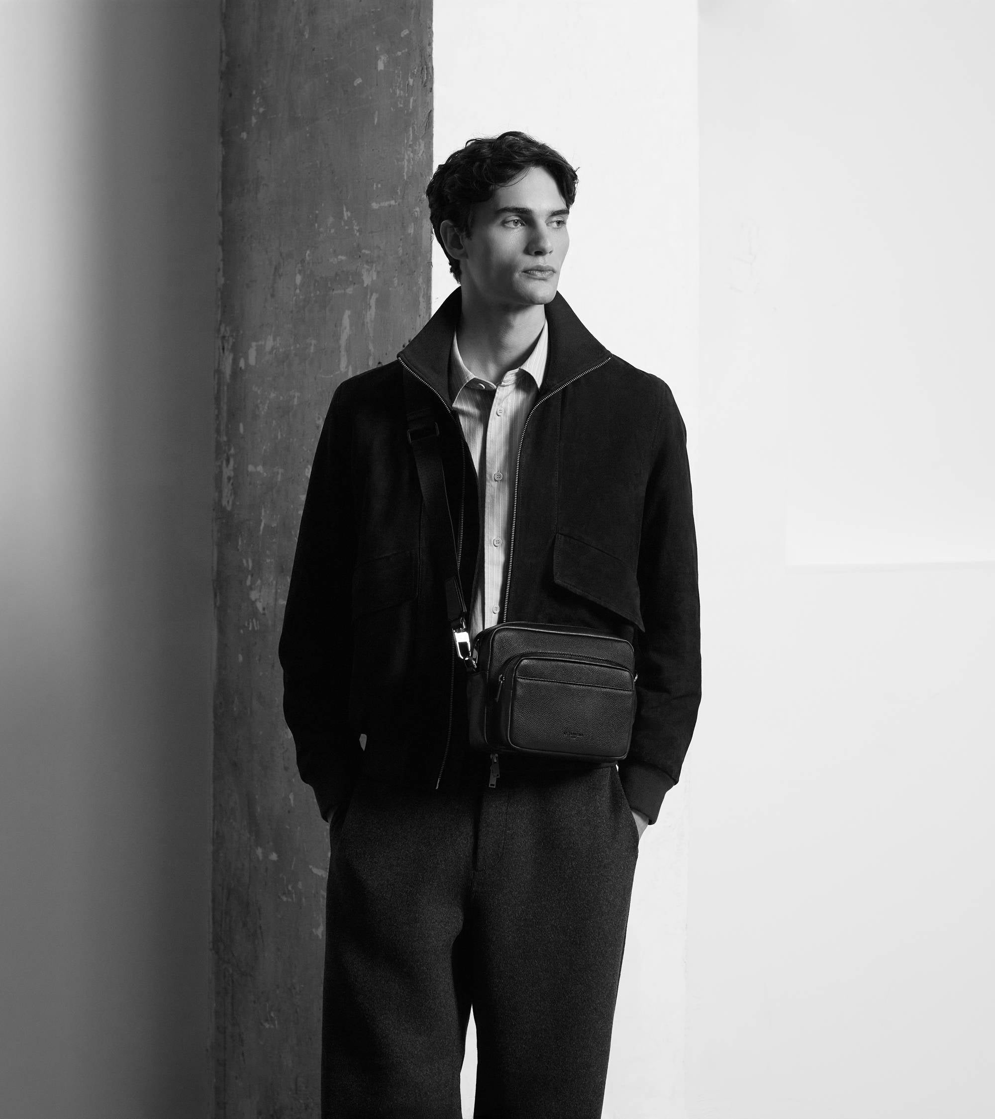 Le Tanneur Marceau sac bandoulière cuir grainé marron