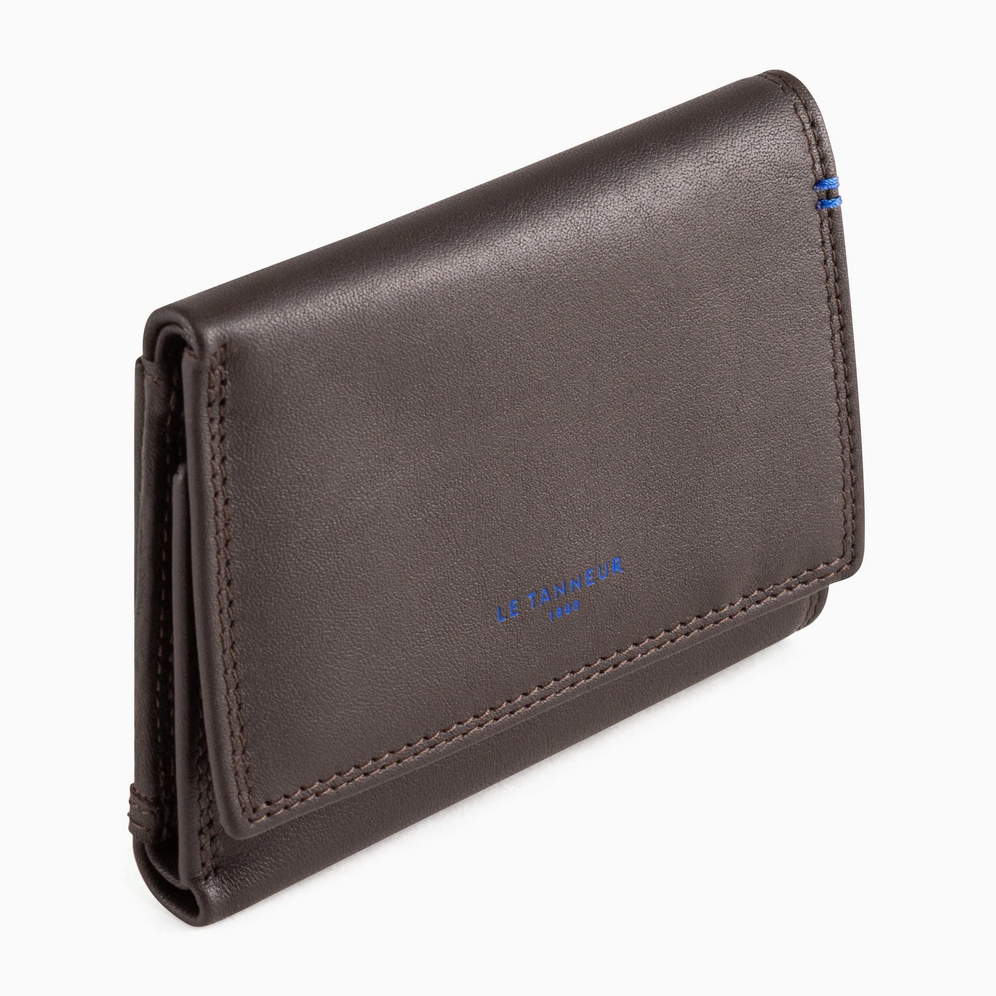 Le Tanneur Grand Porte Monnaie Cuir Lisse Homme 11x8 cm