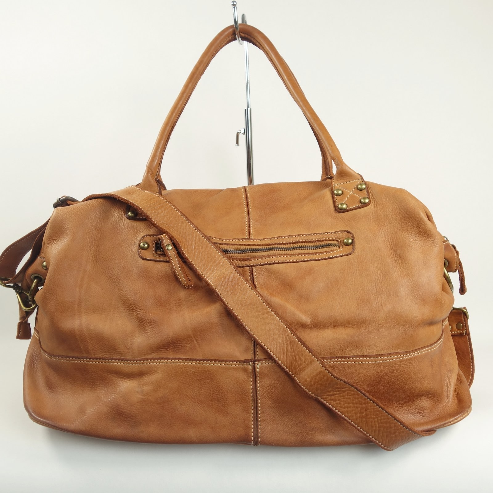 Collection Esprit Cuir LORENZO sac voyage cuir naturel