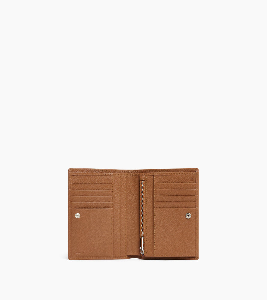 Le Tanneur Charles portefeuille cuir grainé marron Tan