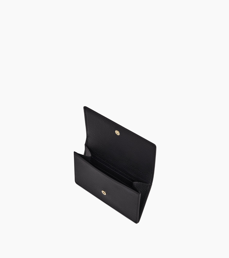 Le Tanneur Ella porte-cartes cuir grainé noir anti-RFID