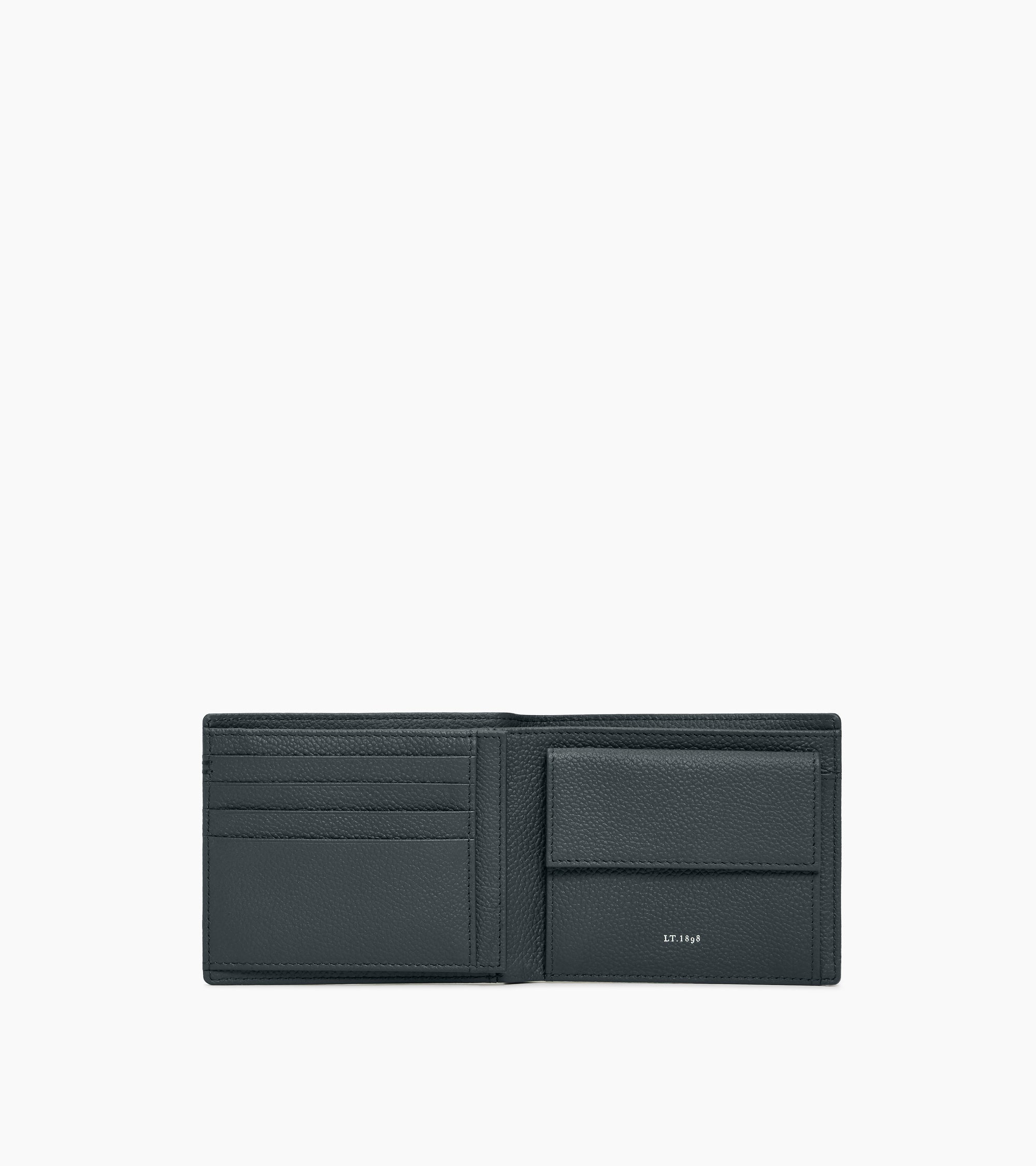 Le Tanneur Lucien portefeuille cuir grainé Twilight Blue
