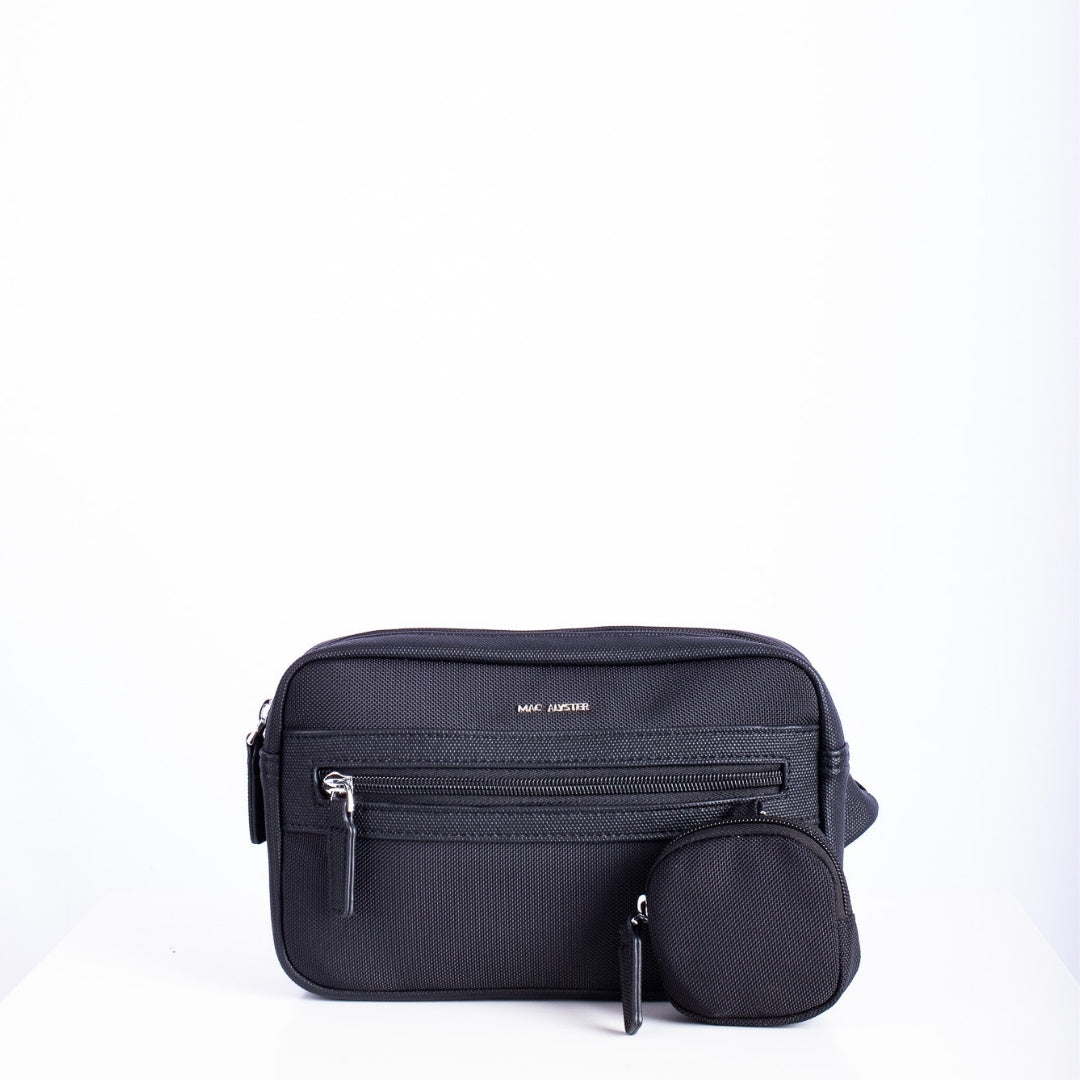 MAC ALYSTER Yanis sac banane homme noir nylon 200g