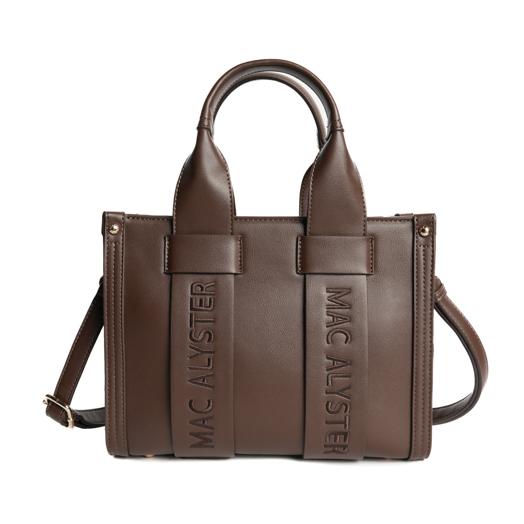 MAC ALYSTER BASIC CLOVER Petit sac Bordeaux brodé 26 cm