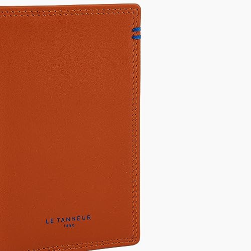 Le Tanneur porte-cartes vertical cuir lisse 6 cartes 8x11cm