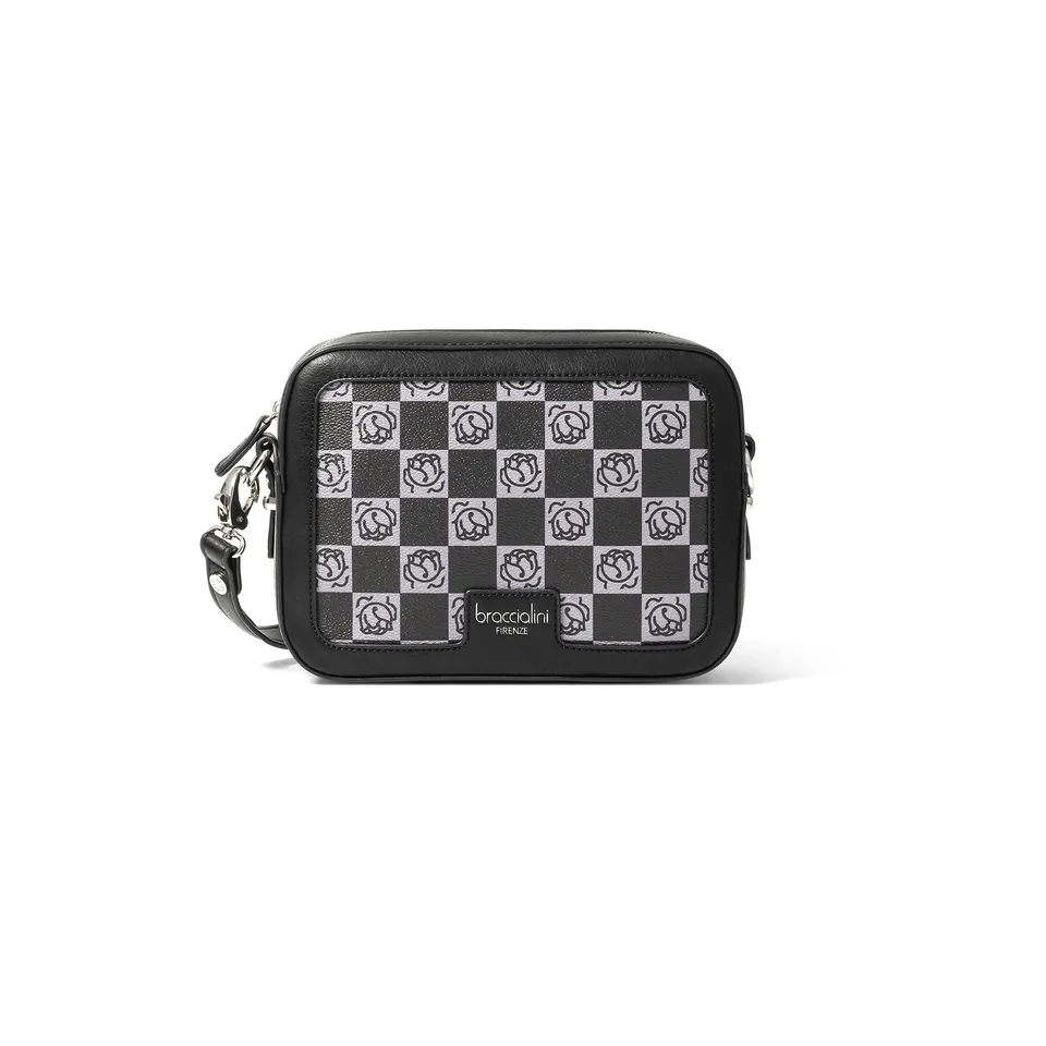 Braccialini Monogram Monorange sac bandoulière noir