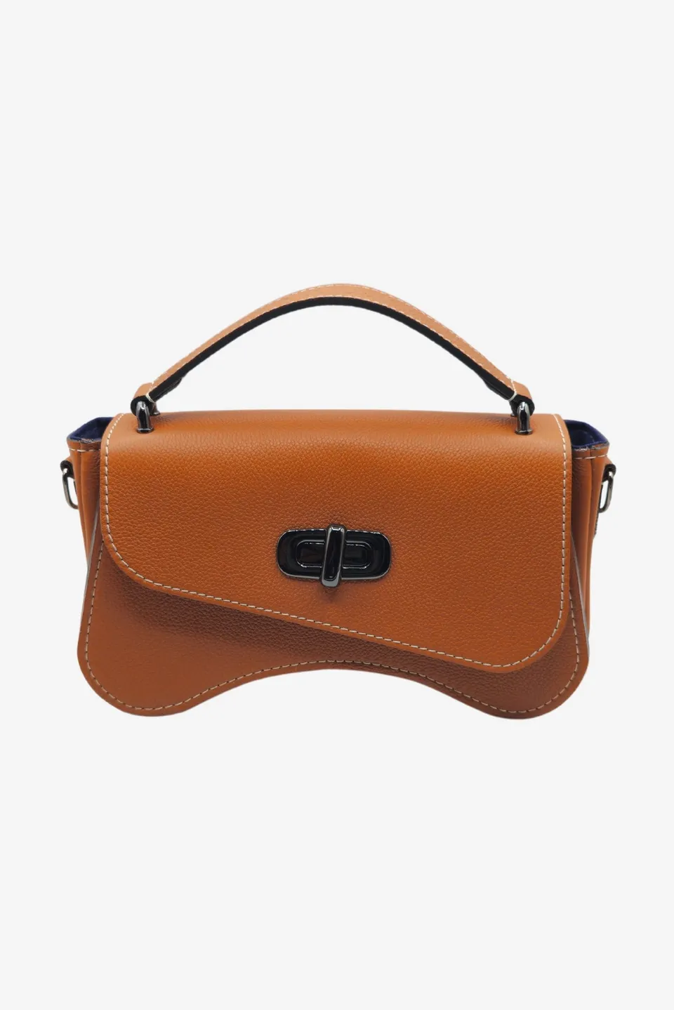Nodie's L'iconique sac baguette cuir terracotta grainé