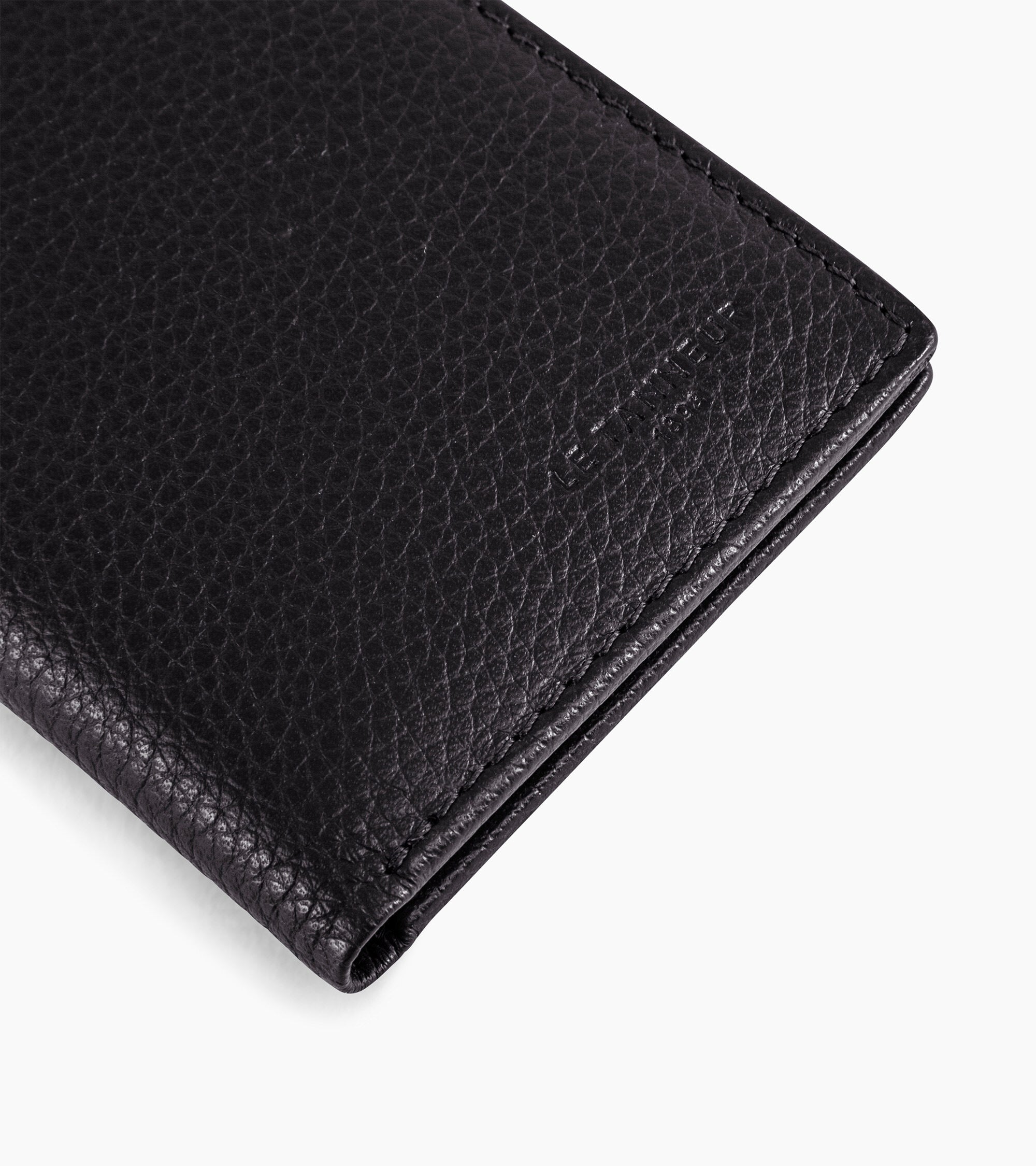 Le Tanneur Charles porte-cartes cuir noir