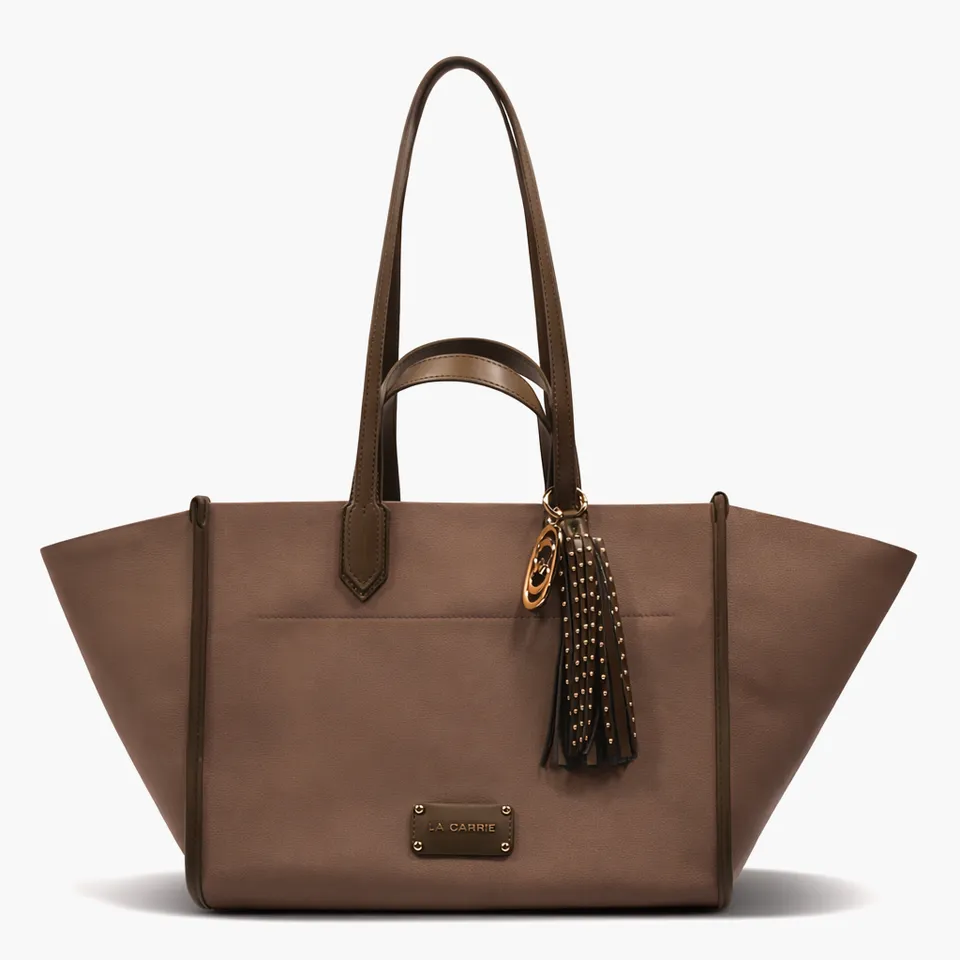 La Carrie Bag VD sac shopping marron 32x26x20cm