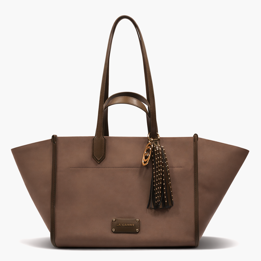 La Carrie Bag VD sac shopping marron 32x26x20cm