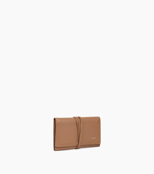 Le Tanneur coffret bijoux voyage cuir naturel montre