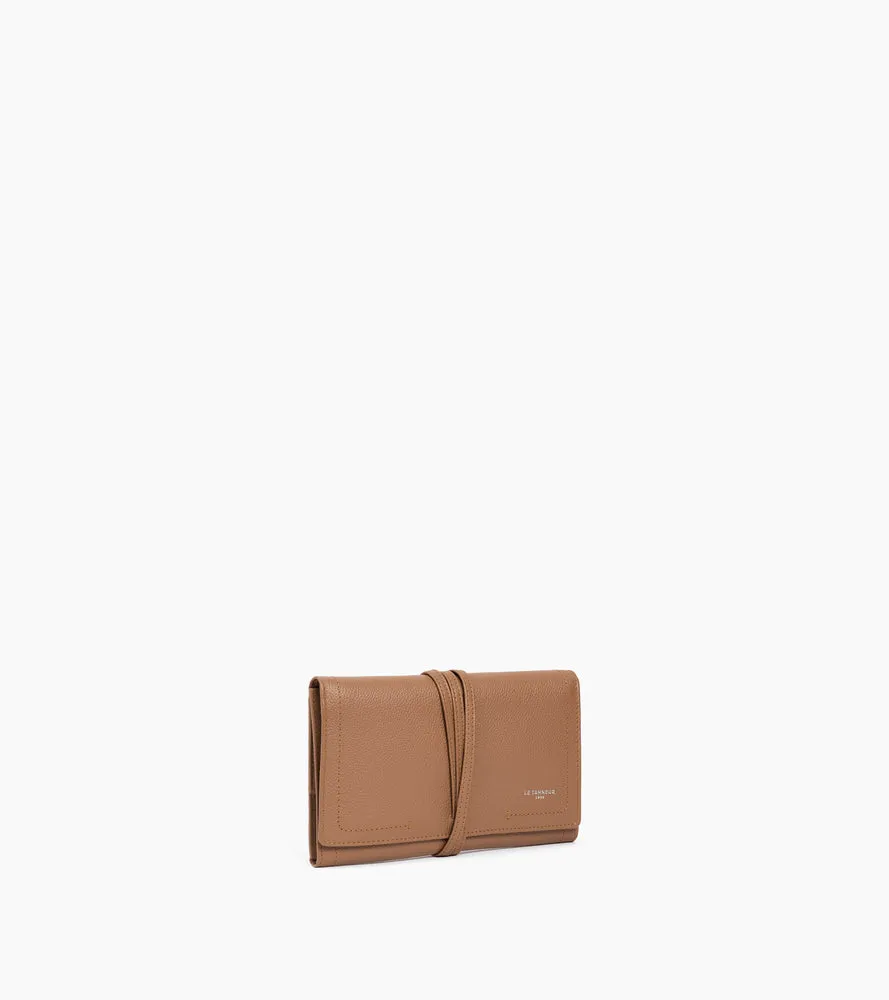 Le Tanneur coffret bijoux voyage cuir naturel montre
