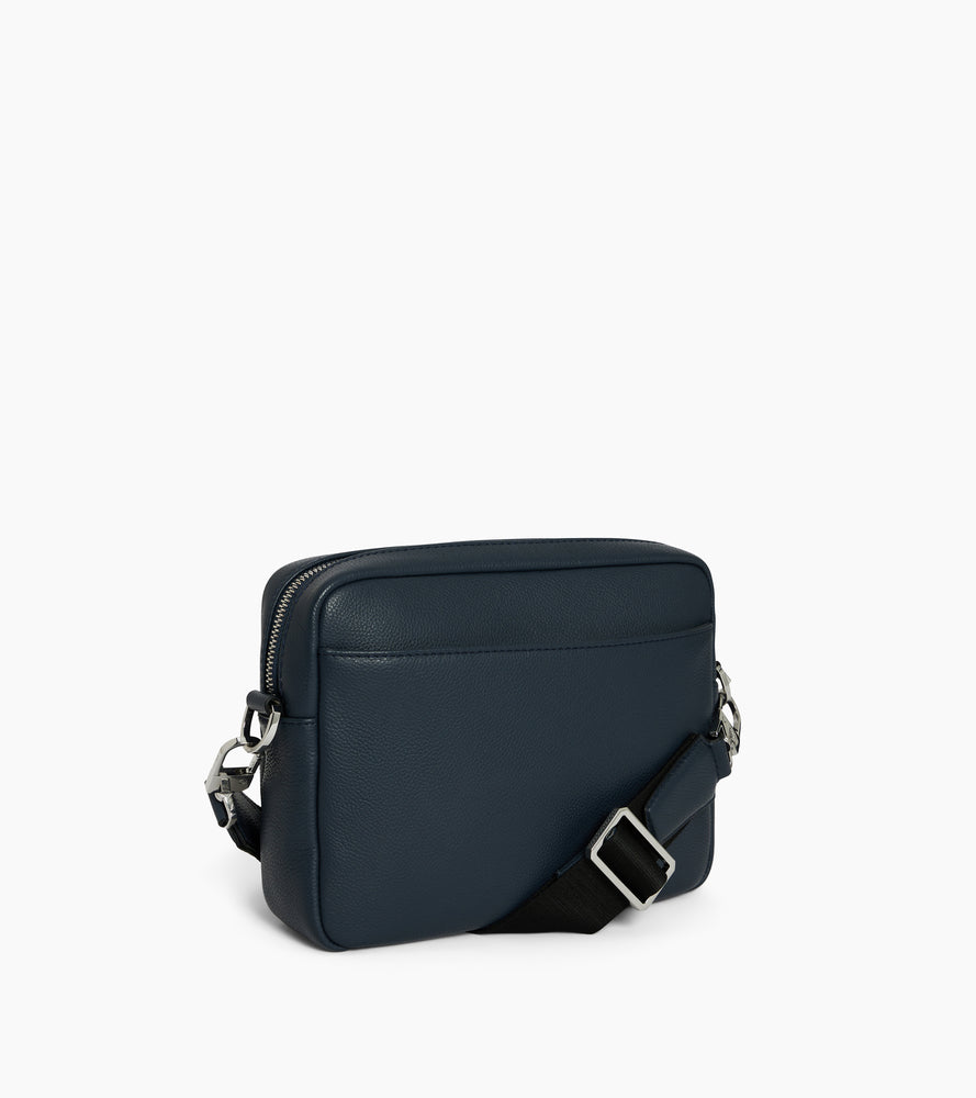 Le Tanneur Marceau sac bandoulière cuir bleu Twilight