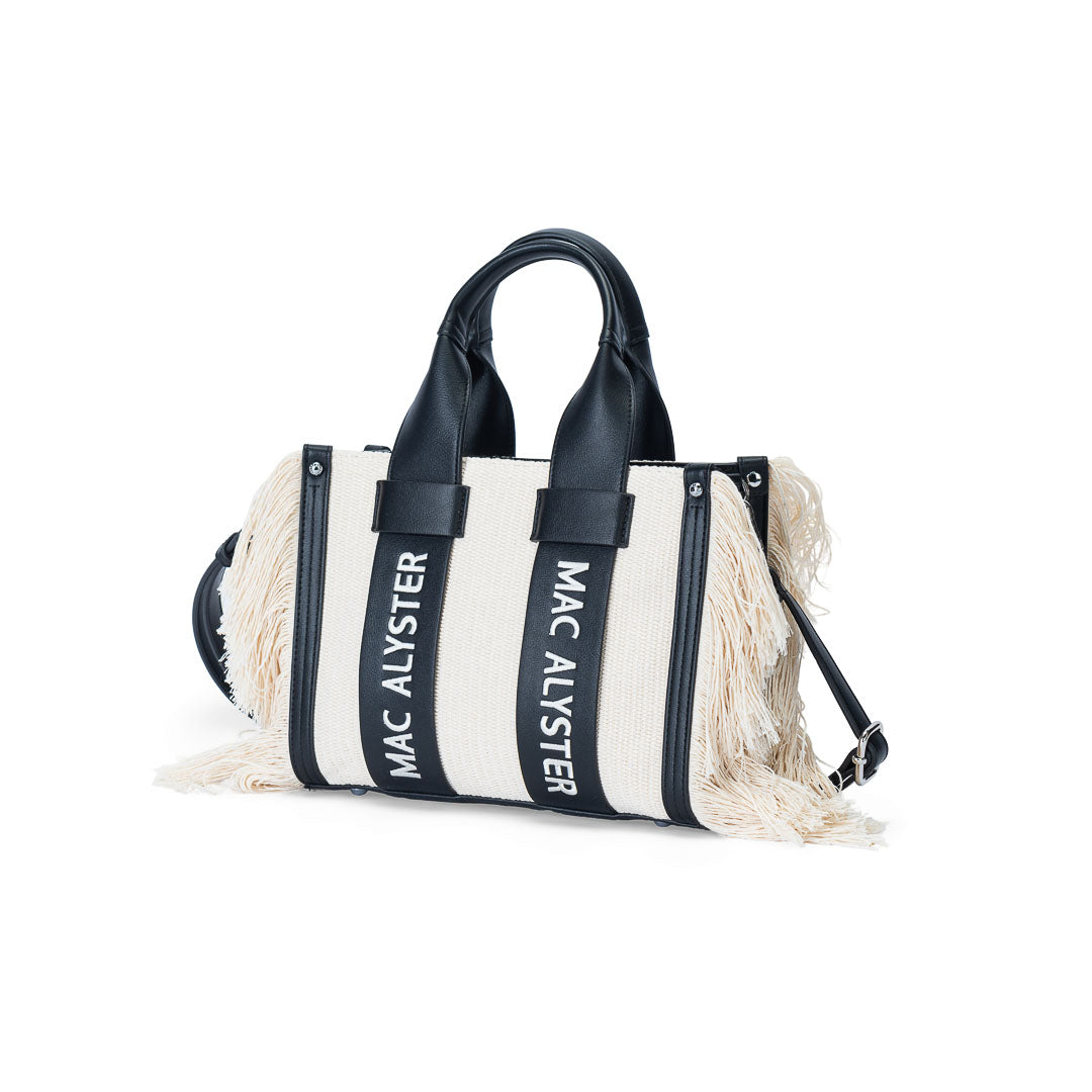 Mac Alyster Clover petit sac à main franges cognac