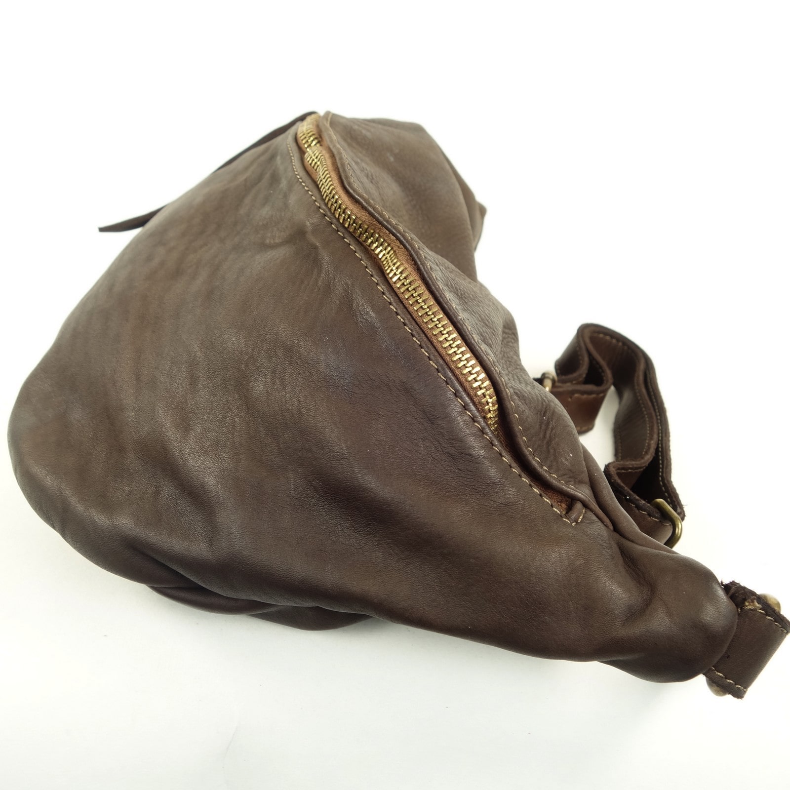 Collection Esprit Cuir Oliver sac banane XL marron cuir vintage