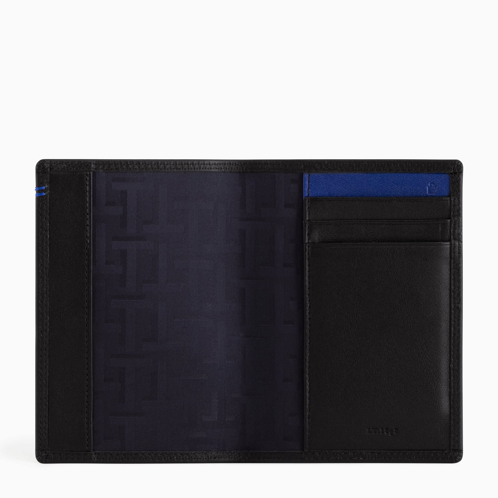 Le Tanneur Charles porte-monnaie boîte cuir noir homme