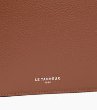 Le Tanneur Emile portefeuille cuir grainé zippé RFID