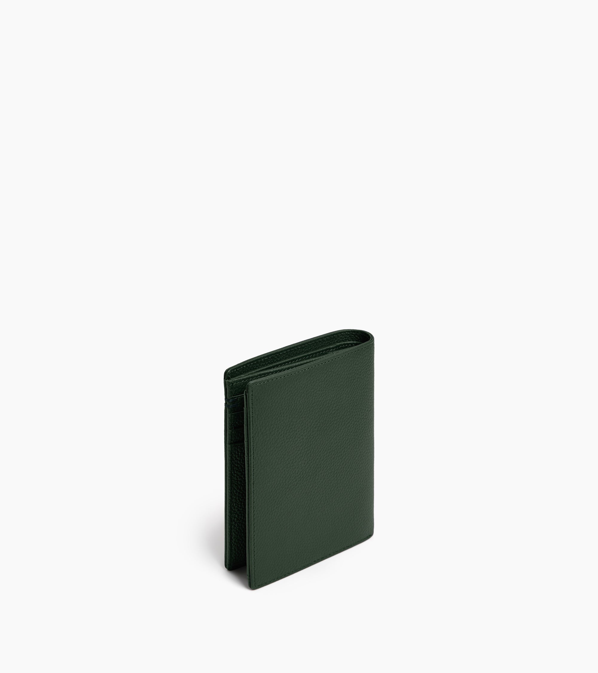 Le Tanneur Lucien portefeuille cuir vert malachite zippé