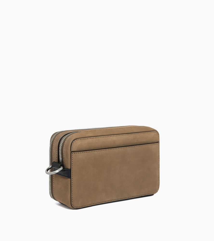Le Tanneur Emile petite sacoche cuir lisse nubuck 2 compartiments