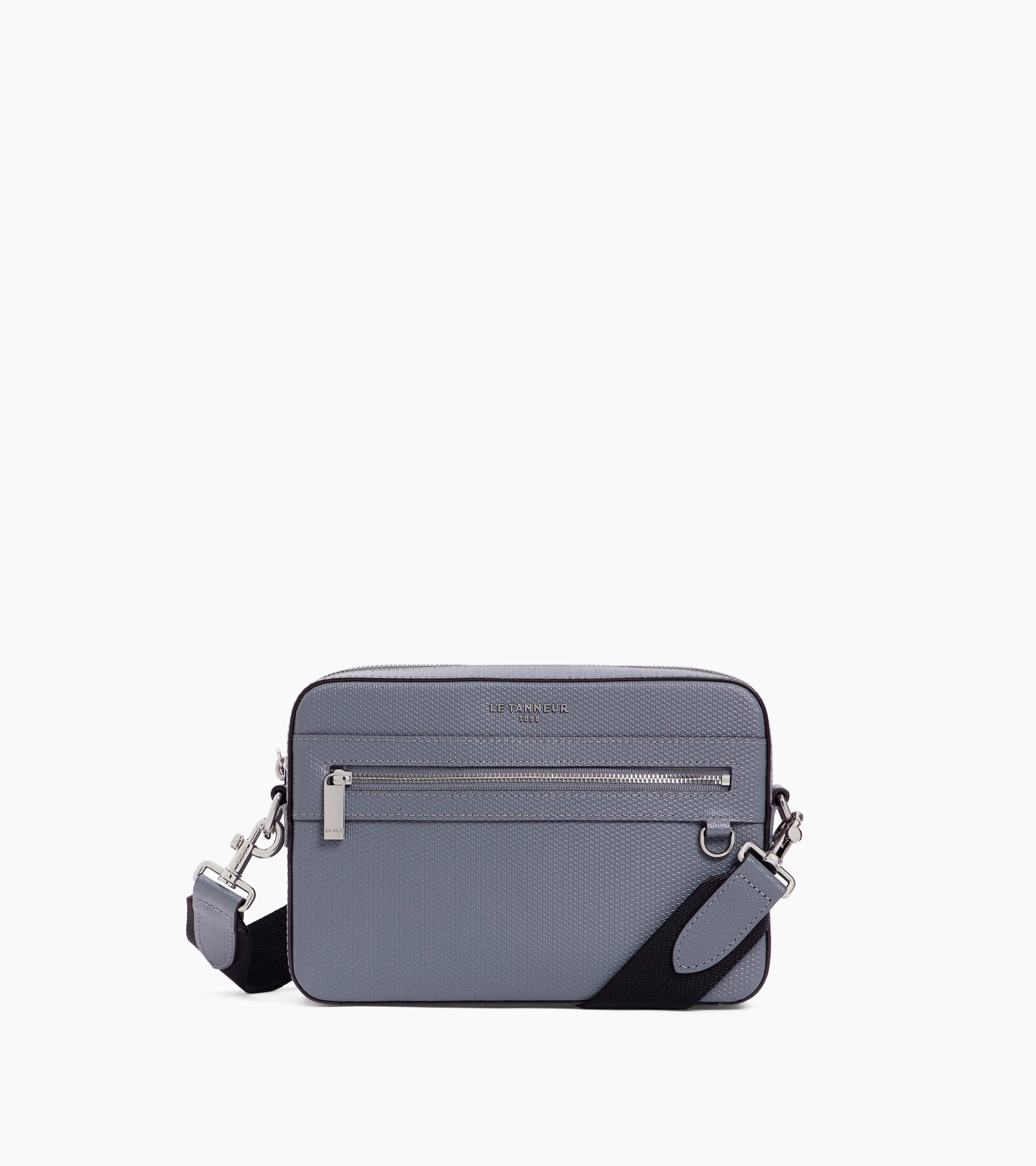 Le Tanneur Emile petite sacoche cuir bleu acier