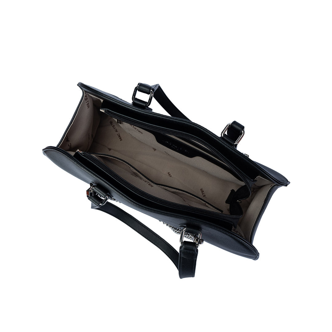 Mac Alyster Milan sac shopping cabas noir 36 cm