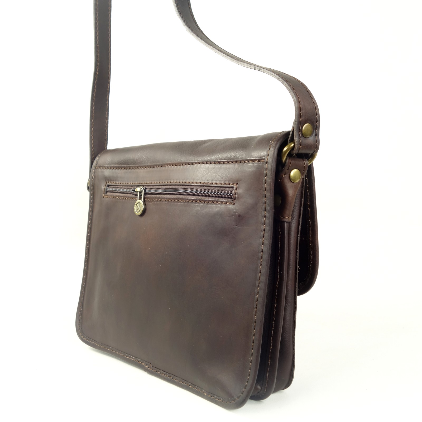 Collection Esprit Cuir Otello sacoche marron cuir vintage