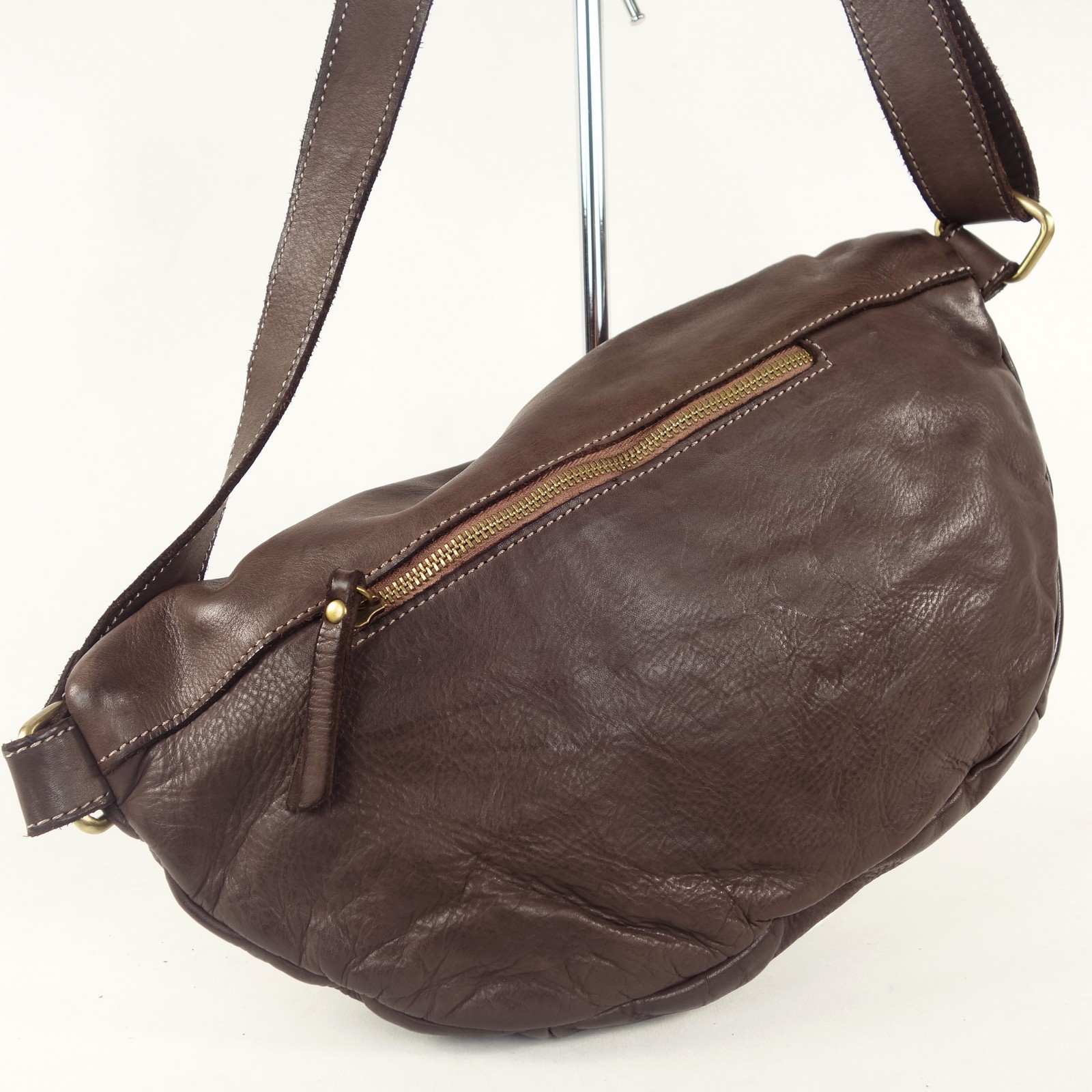 Collection Esprit Cuir Taylor sac banane cuir brun