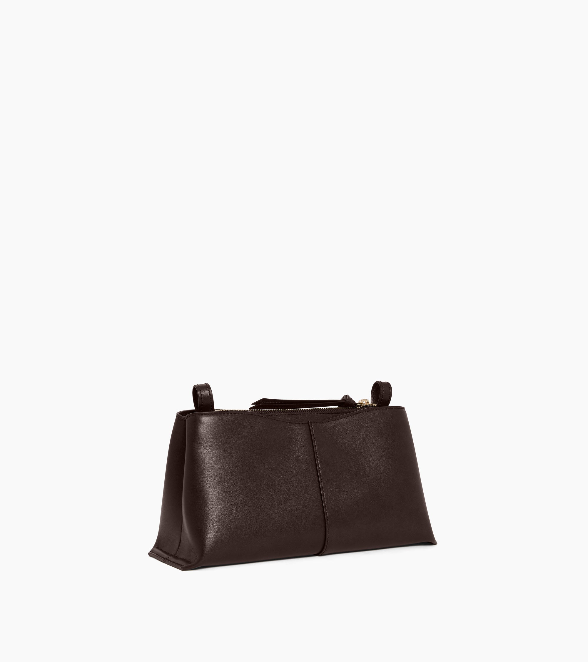 Le Tanneur Félicie petit sac bandoulière marron cuir lisse