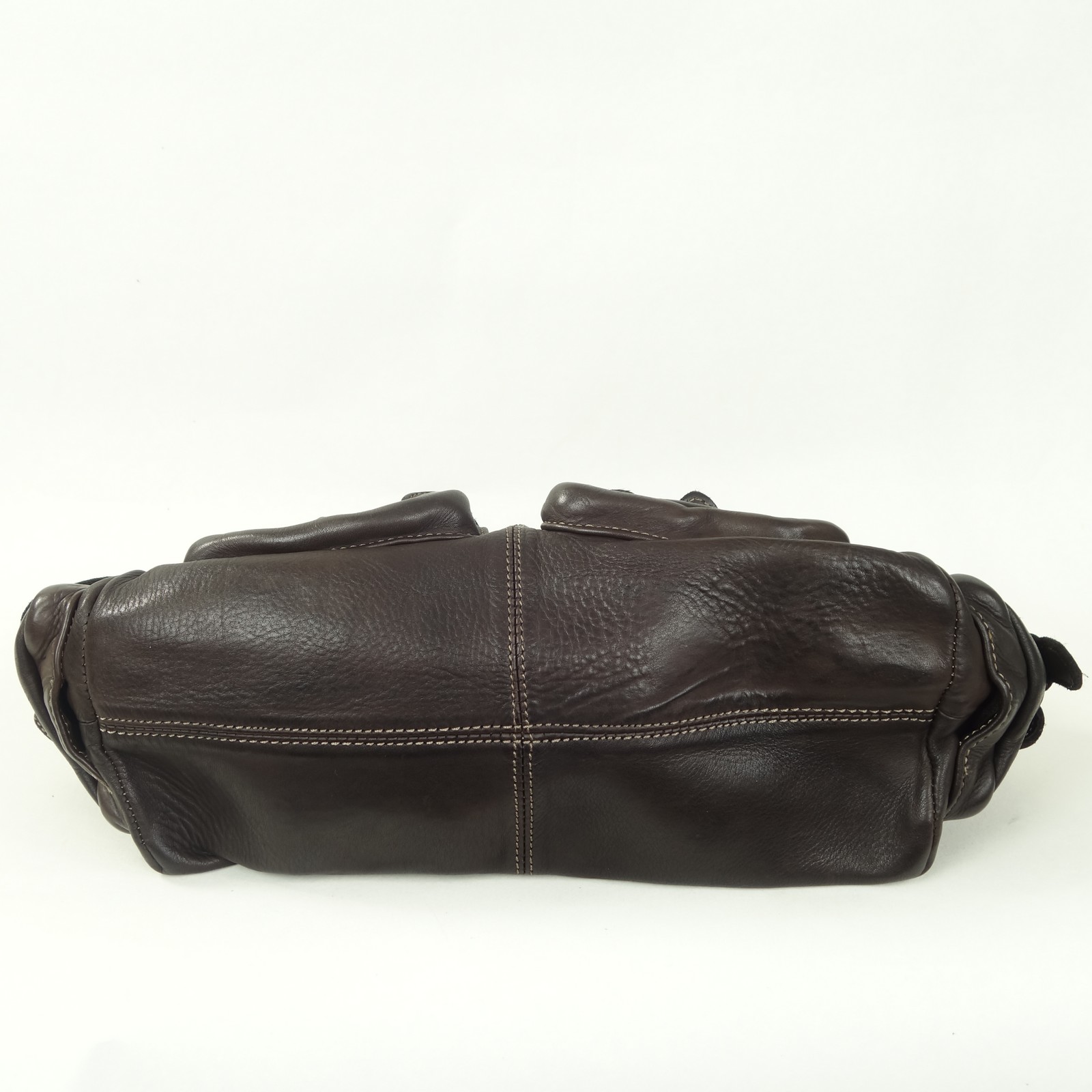 Collection Esprit Cuir Tina sac épaule cuir brun vintage