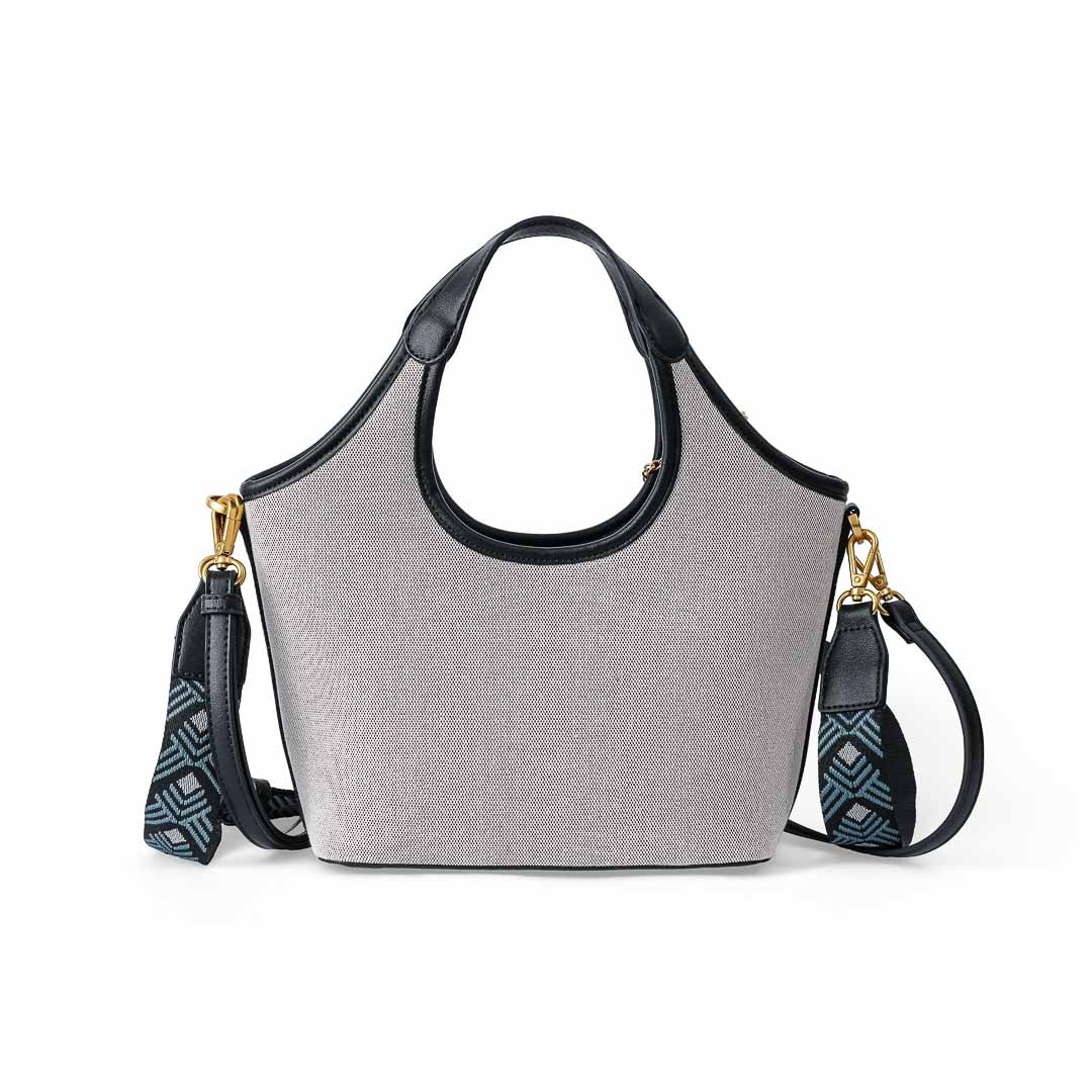 MAC ALYSTER Regard sac à main toile noir bandoulière