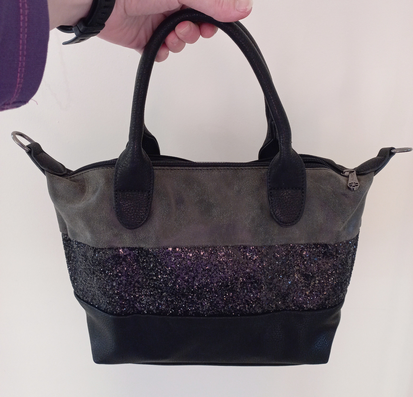 Gallantry Sacs Bandoulière Sac Paillettes Beige Noir Doré
