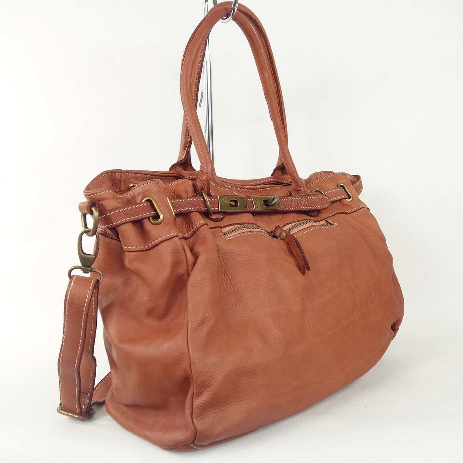 Collection Esprit Cuir Grand sac à main Matilda cuir camel