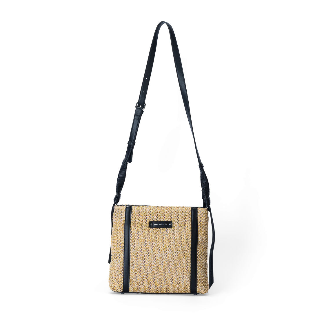 MAC ALYSTER Saint-Malo sac trotteur paille Doré