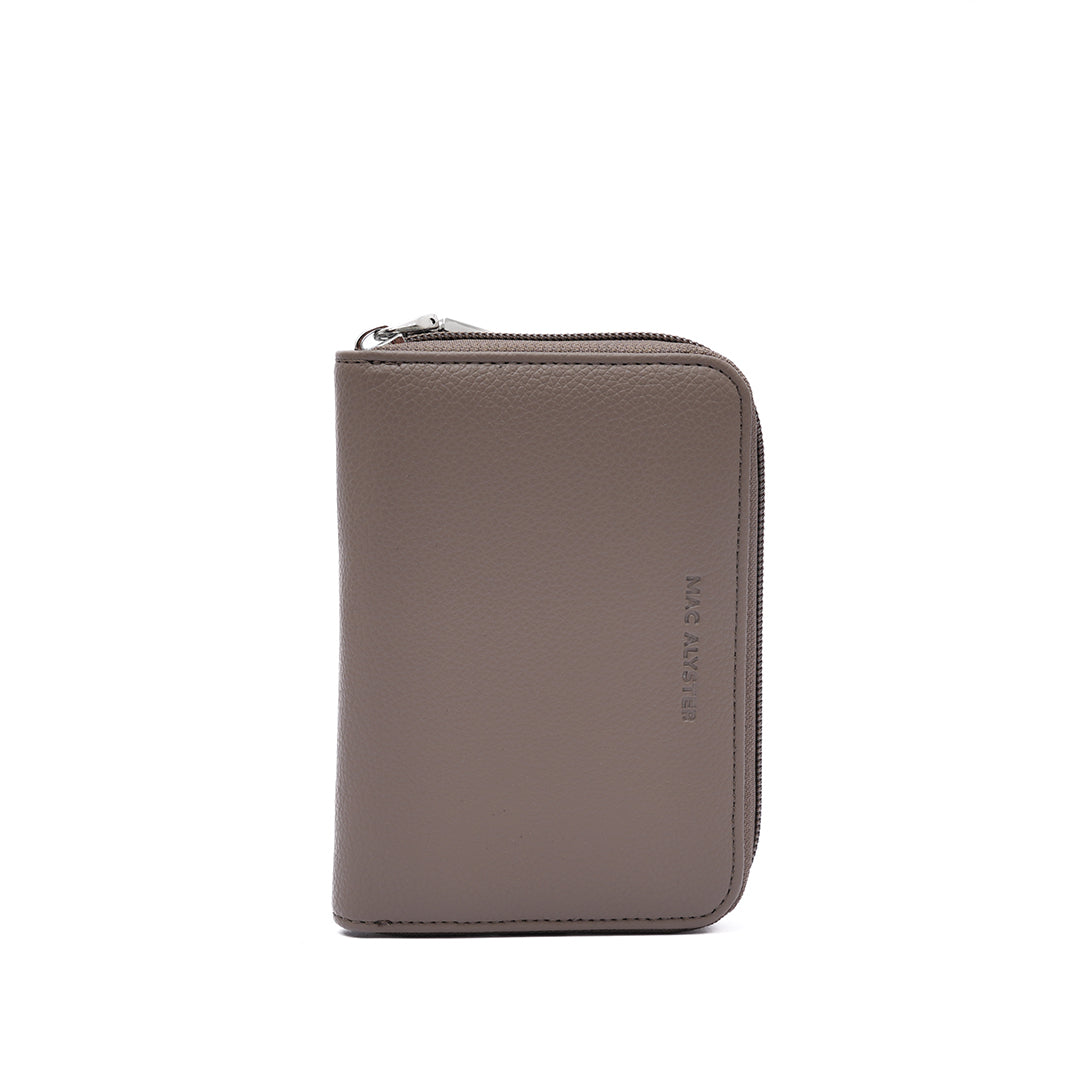 MAC ALYSTER Petite maroquinerie porte-monnaie zippé Taupe