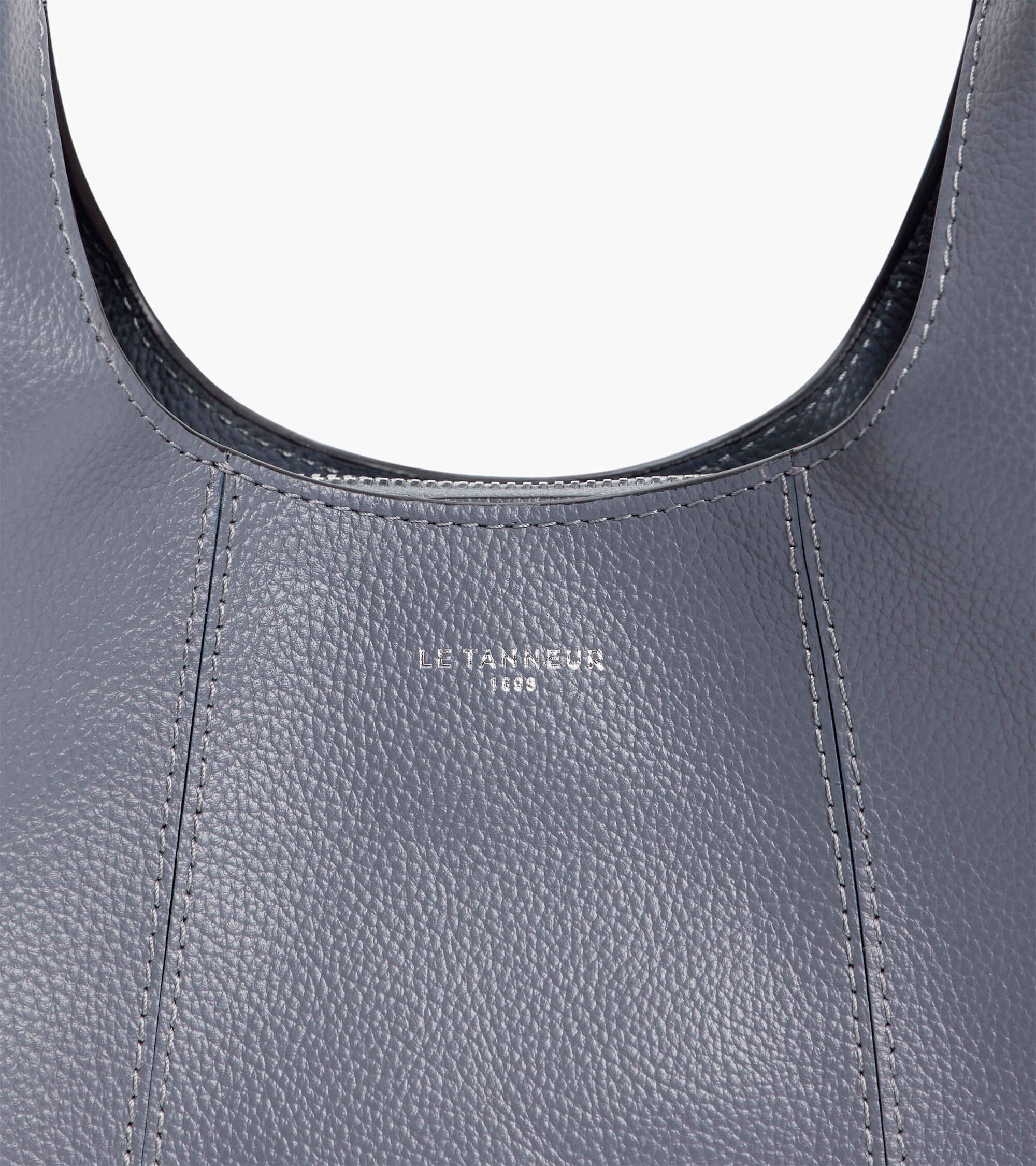 Le Tanneur Juliette petit sac à main bleu cuir lisse