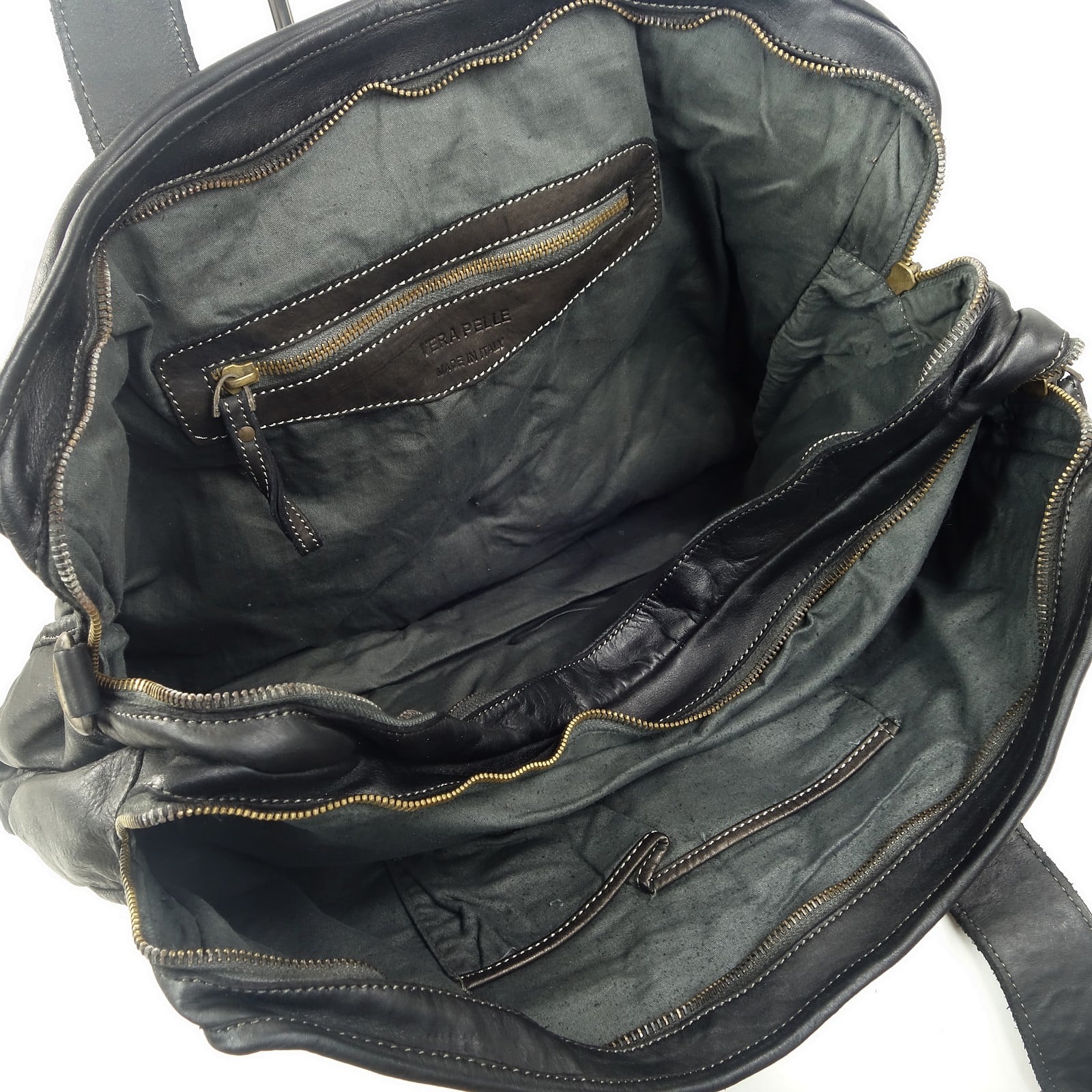 Collection Esprit Cuir Aurelio sac ordinateur cuir noir 17"