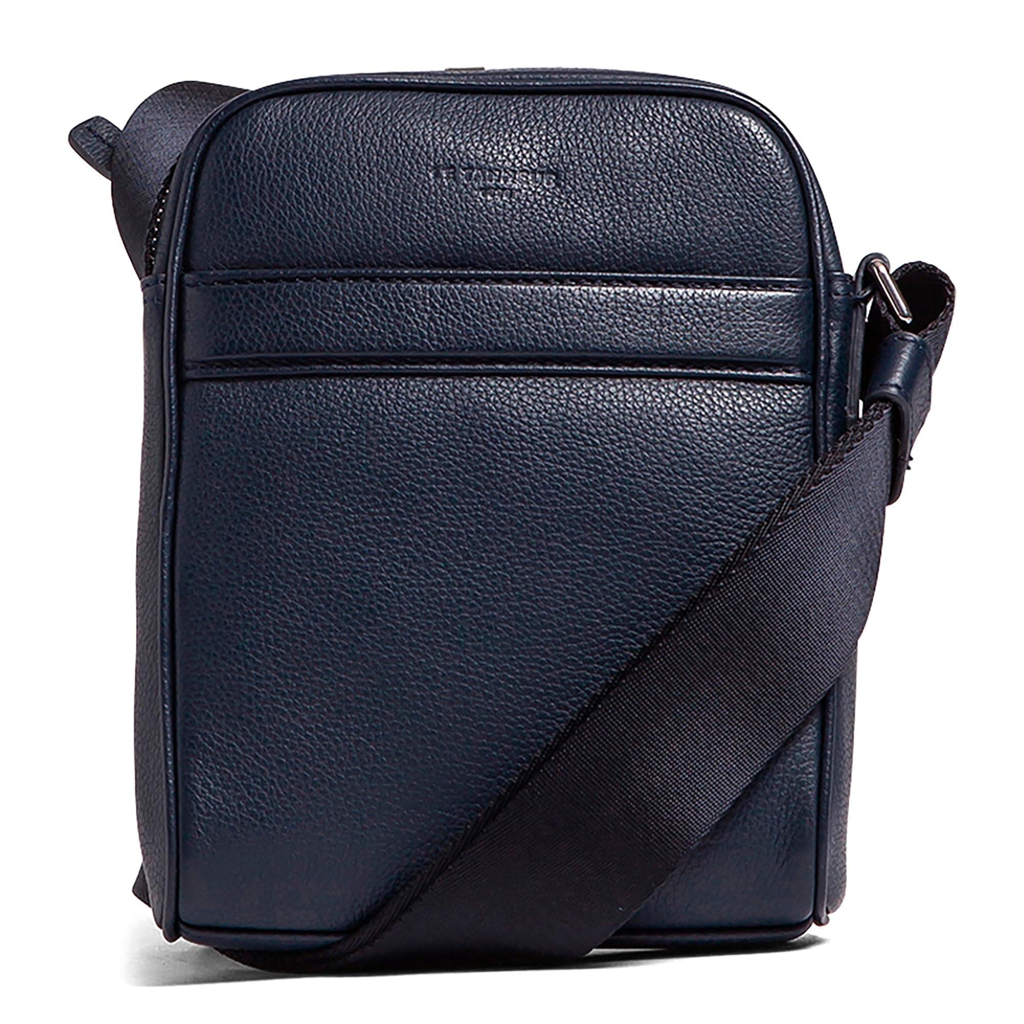 Le Tanneur Charles sac bandoulière cuir grainé noir homme
