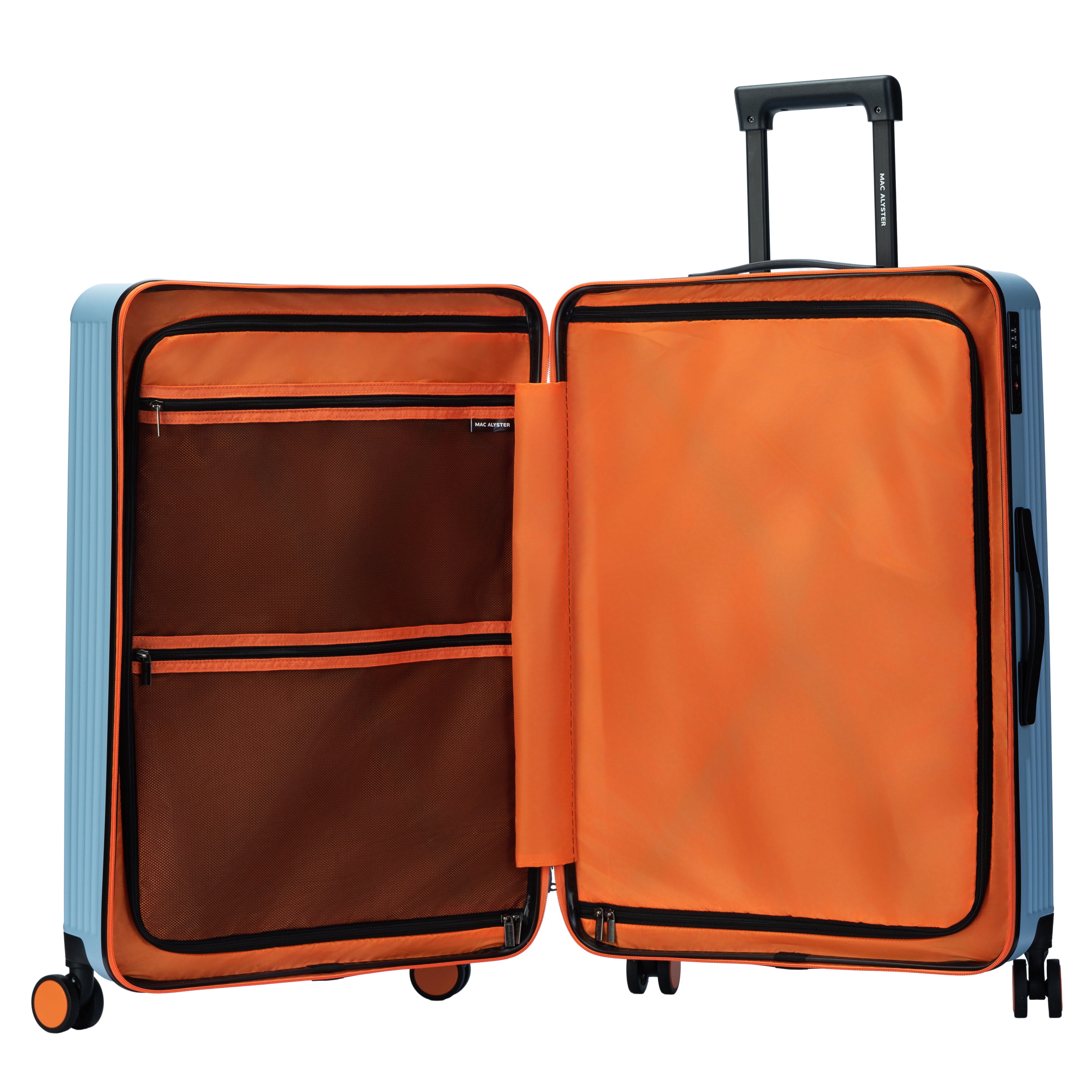 MAC ALYSTER BLOOM valise rigide bleue L 70 cm polycarbonate