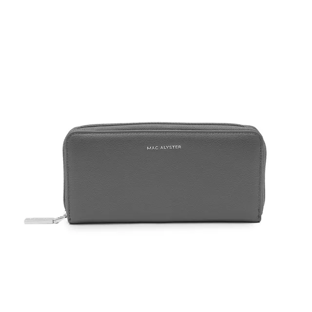 MAC ALYSTER Petite maroquinerie Portefeuille long Gris 21 cm